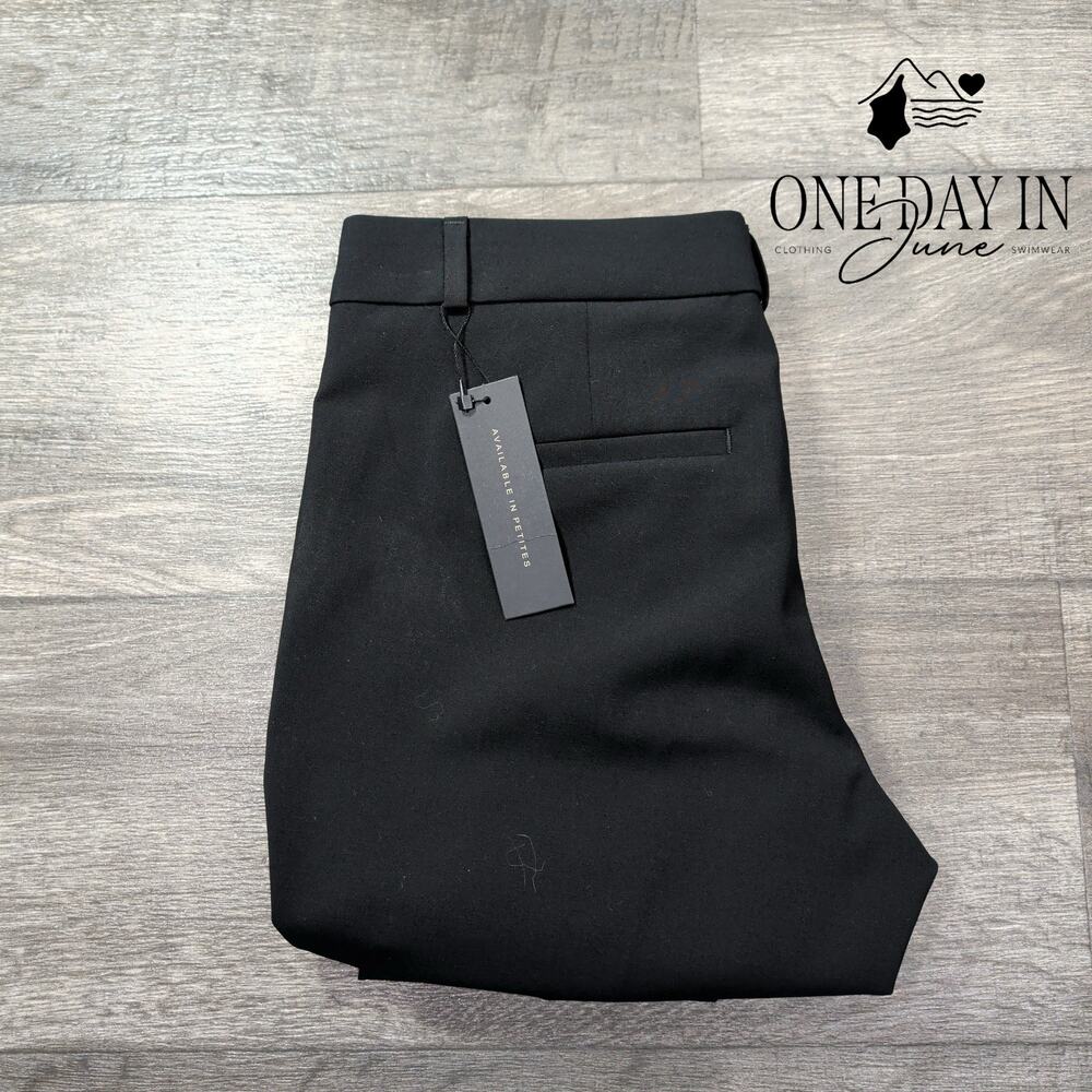 Banana Republic Ryan Italian Wool Dress Pants Black NWT Size 2 - Picture 7 of 8